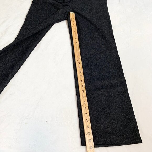 J. Crew dark charcoal gray mid rise bootleg lined wool blend dress pants -‎ 6 - Picture 7 of 10